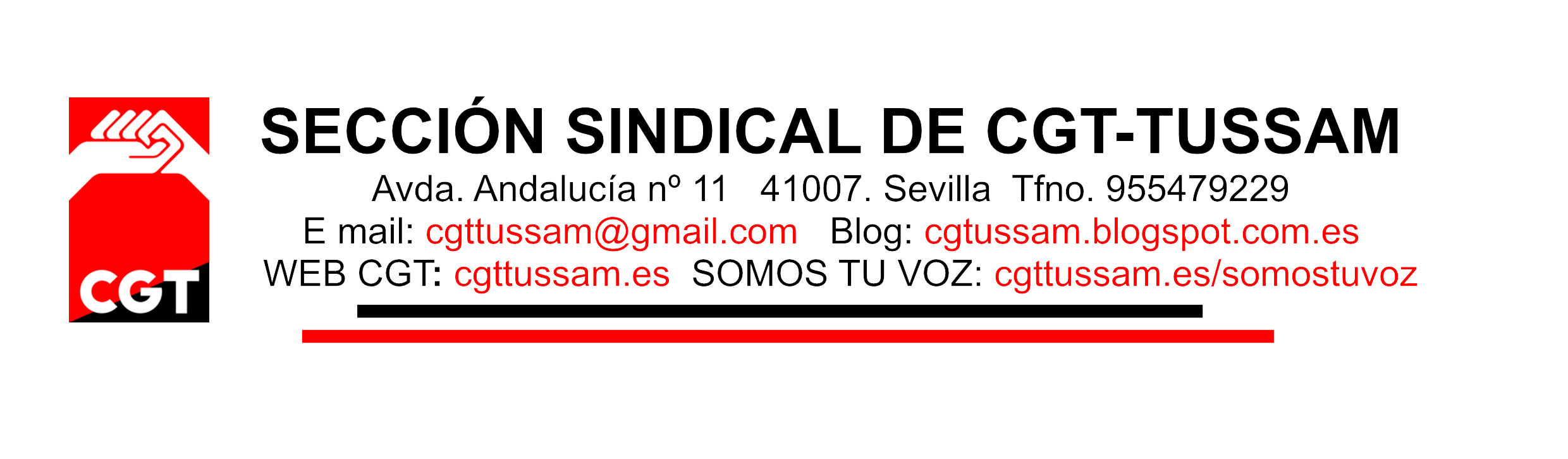 Encabezado 2016 SECCIN SINDICAL DE CGT 1